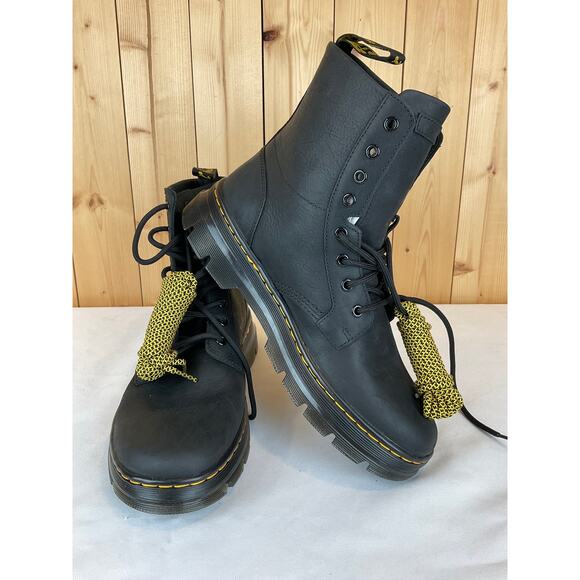 Dr. Marten Wyoming Combs Leather Combat Boots, Black - Men\'s 9 Women\'s 10 *NWT* main image 9